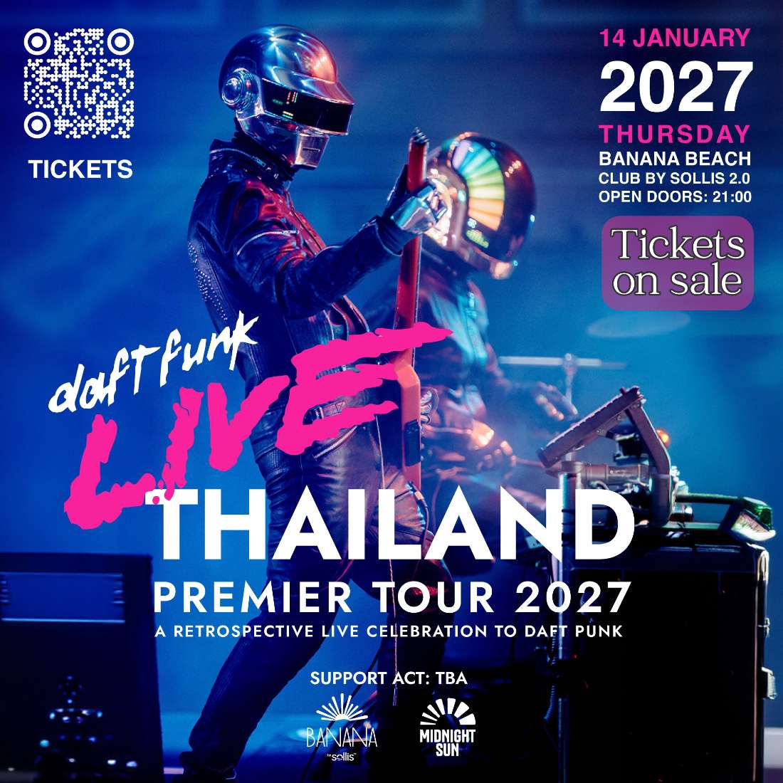 DAFT FUNK LIVE | PHUKET — BANANA BEACH CLUB — 2